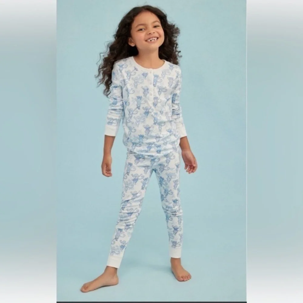 Blue Floral Kids Pajamas